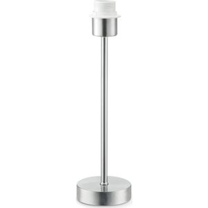 Home Sweet Home - Moderne tafellamp voet Single voor lampenkap - Geborsteld staal - 10/10/36.5cm - gemaakt van Metaal - geschikt voor E27 LED lichtbron - voor lampenkap met doorsnede max.35cm
