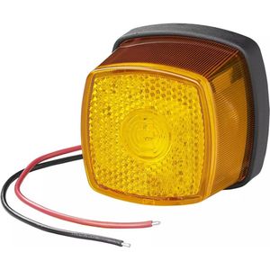 ProPlus Zijmarkeringslamp LED - Waterdicht - 61x61 mm - Oranje - 10-30V