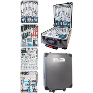 Gereedschapstrolley met 188 Delen - Rolbare Gereedschapskoffer met Tal van Accessoires