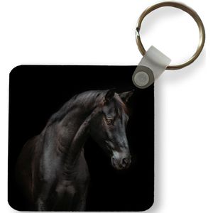 Sleutelhanger - Uitdeelcadeautjes - Paard - Dier - Zwart - Plastic