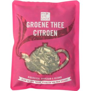 Into the Cycle Losse Thee - Groene Thee Citroen Biologisch - Chinese Thee - 100 Gram Zak NL-BIO-01