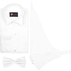 Suitable - Rok Shirt Donau - Heren - Maat 46 - Regular-fit