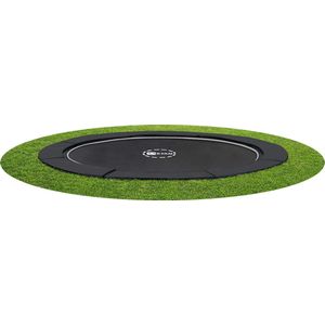 Etan PremiumFlat Trampoline - ø 244 cm / 08ft - Zwart - Rond - Volledig Gelijkvloers - Inground Trampoline - Max. Gebruikersgewicht 50 kg