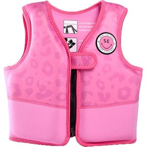 Swim Essentials Zwemvest Kind - Roze Panterprint - 18-30 kg - 3-6 jaar