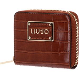 LIU JO Portemonnee Natu Zip Around Wallet Marsala Bruine