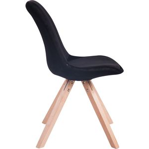 Eetkamer - Bezoekersstoel Sievi Velvet Square legs N, Roze