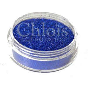 Chloïs Glitter Blue 20 ml - Chloïs Cosmetics - Chloïs Glittertattoo - Cosmetische glitter geschikt voor Glittertattoo, Make-up, Facepaint, Bodypaint, Nailart - 1 x 20 ml