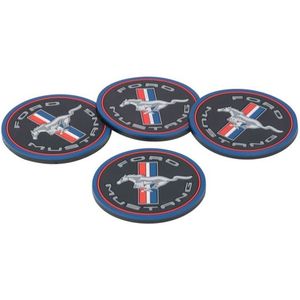 Ford Mustang Rubber Onderzetters Set