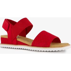 Skechers Bobs Desert Kiss dames sandalen rood - Maat 37 - Extra comfort - Memory Foam