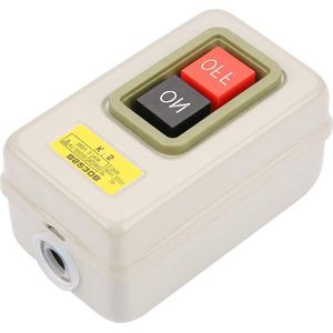 Drukknopschakelaar 3 P Zelfvergrendelende AC 380 V 3.7 kW voor Motorbediening - Aan/Uit Schakelaar .