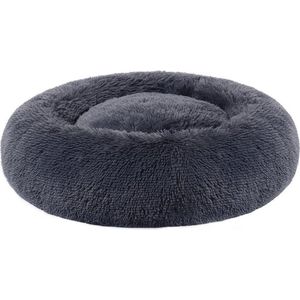 Rootz Hondenbed - Hondenbed - Rond Hondenbed - Wasbaar Hondenbed - Reishondenbed - Hondensofa - Dierensofa - Donkergrijs - 60 x 20 cm