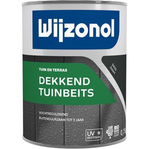 Wijzonol Dekkend Tuinbeits - Zwart - 0,75 liter