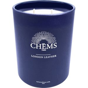 Chems Paris - Geurkaars Large (330gr) - Geur London Leather