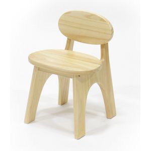 Blij'r houten kinderstoeltje Rondie- solide stoel - stoel voor kinderkamer