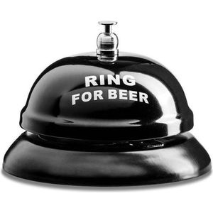 Ring for a Beer - Bierbel - Tafelbel - Bar-bel voor Bier - Kroegbel - Zwart
