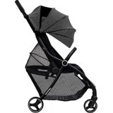 Hamilton by Yoop XL Buggy – MagicFold™ Technologie – Tot 22kg – 50 liter Bagagevak – Grote Premium Wandelwagen – Plooibuggy – Kinderwagen met Verstelbare Duwstang – Gemêleerd donkergrijs