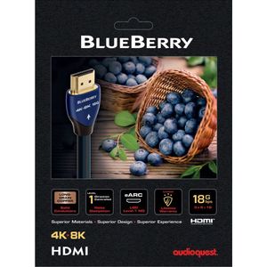 Audioquest BlueBerry 18G HDMI Kabel - 0.6 Meter