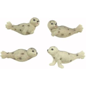 Magneet zeehond 7x1,5x4cm polystone