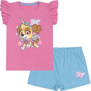 Skye Paw Patrol - Meisjes pyjama met korte mouwen, zomerpyjama voor meisjes