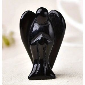 Obsidiaan - Natuurlijke engel kristal edelsteen - Helende spirituele beschermengel