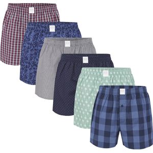 MG-1 Wijde Kinder Boxershorts Jongens 6-Pack D300K - Maat 152