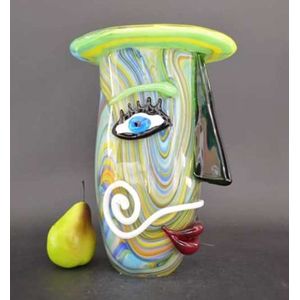 GlasArt Vaas 'Plato' | Kleurrijk en Uniek Design