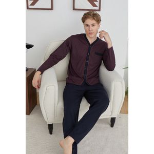 Heren Pyjama Set/ Huispak Eman / Bordeaux kleur /maat 4XL