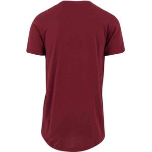 Urban Classics - Shaped Long Heren T-shirt - XS - Rood