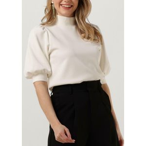 My Essential Wardrobe 21 The Puff Blouse Dames - Jurken - Wit - Maat 42