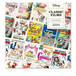 Disney kalender 2024 - klassiek - Sneeuwwitje - Bambi - formaat 30 x 30cm