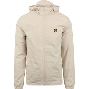 Lyle and Scott - Zip Jas Beige - Heren - Maat S - Regular-fit