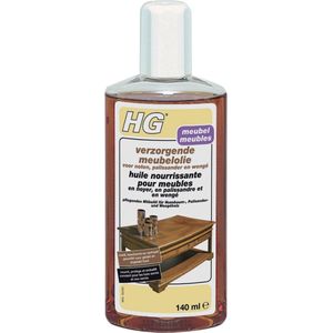 HG meubelolie verzorgend noten, palissander en wengé 140ml