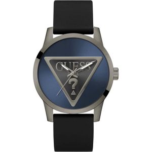 Guess Badge GW0781G5 Horloge - Siliconen - Zwart - Ø 44 mm