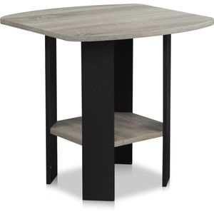 Simple Design bijzettafel, hout, Frans eiken grijs/zwart, 50,8 x 50,8 x 49,78 cm
