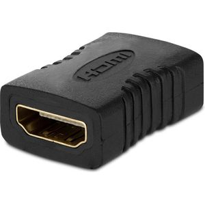 HDMI (female) naar HDMI (female) compacte adapter - Verlengstuk - Zwart - Provium