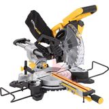 Powerplus POWX075720DB Afkort- Verstekzaag – 1600 W - Ø210mm – Telescopisch uittrekbaar - Kap- en dubbele verstekfunctie
