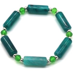 Armband Dames - Tube Bracelet - Groen