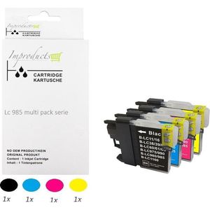 Improducts® Inkt cartridge - Alternatief Brother LC985 / LC-985/ 985 Multi pack