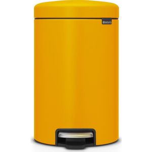 Brabantia NewIcon Prullenbak - 12 liter - Mineral Sunny Orange