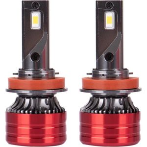 TLVX H9 Mini Turbo LED lampen 29.600 Lumen 6000k Helder Wit (set 2 stuks) CANBUS EMC adapter, Extra Fel, CSP LED CHIP 96 Watt Auto – Vrachtwagen - Scooter - Motor - Dimlicht - Grootlicht – Mistlicht -Koplampen - Autolamp - Autolampen 12V - 24V