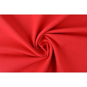 10 meter molton stof - Rood - 100% katoen - Molton stof op rol