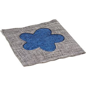 Duvo+ Eco Navy Vierkant & Catnip - Kattenkruid - Kattenspeelgoed - 8x8x1cm