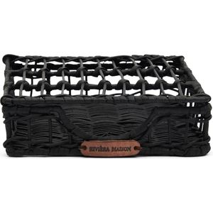 Riviera Maison Servettenhouder - Rustic Rattan RM 1948 Napkin Holder - Zwart