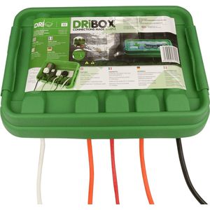 Waterdichte behuizing Dribox voor adapter en controller - Groen - Houdt apparatuur droog