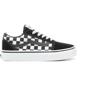 Vans Youth Ward Sneakers - (Checkered) Black/True White - Maat 28