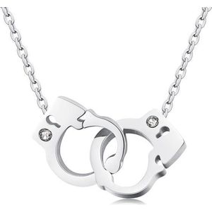 Cilla Jewels ketting Zilverkleurig Handcuff Pendant