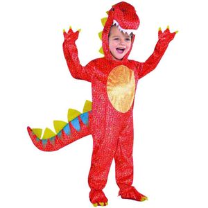 Vurige dinosaurus kostuum voor kinderen - Verkleedkleding - 86/98