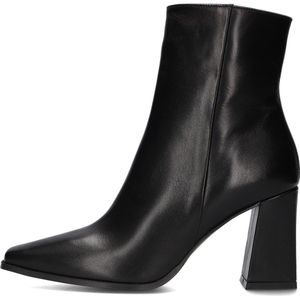 Notre-V 48236 Enkellaarsjes - Enkelboots met rits - Dames - Zwart - Maat 36