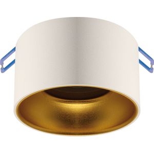 inbouwspot Armatuur - Rond - Wit/Goud kleur - 85mm