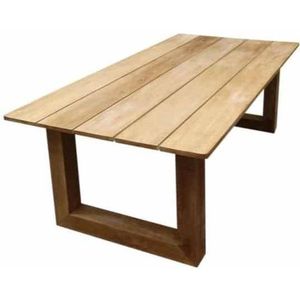 Cannes lounge tuintafel teak 150x74x H50 cm